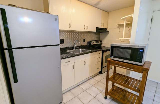 Pet friendly 1 bedroom 1 bath 4th floor walk up in Makiki with 1 covered Parking - 1436 Kewalo Street, Honolulu, HI 96822