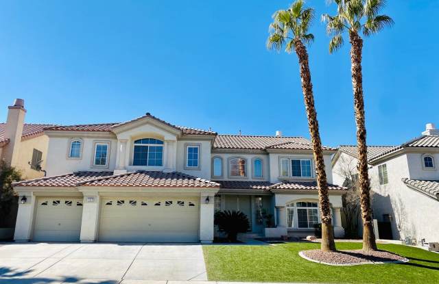 Stunning home in a guard gated community inside Rhodes Ranch with tons of community amenities. Almost 5,000 sq ft home with 3-car garage, 4 bedrooms with 4.5 bathrooms. Huge loft upstairs. photos photos