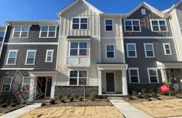 Brand New 3 Story, 4 bedroom, 3.5 bathroom Townhome Featuring a 1st floor Guest Suite, 2 Car Garage, and High Speed Internet Included! Located in Stoneriver, Knightdale, Available Now! photos photos