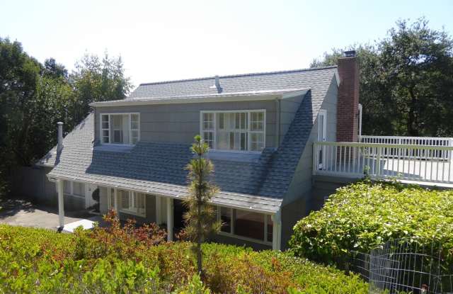 SPACIOUS AND SECLUDED THREE BED / TWO BATH HOME IN ROSS WITH POOL - 16 Upper Ames Avenue, Ross, CA 94957