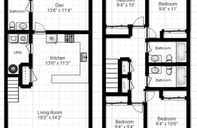 Rutherford Townhomes 4 Bedroom w/Den 3 Bathroom photos photos