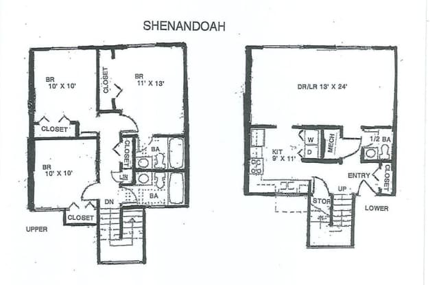 3 Bedroom 2.5 Bath Townhouse Gallery 3