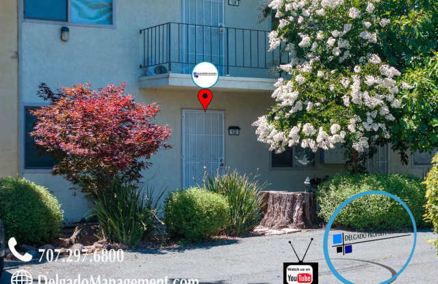 Two bedroom apartment half block from Benicia's 1st St Gallery 4