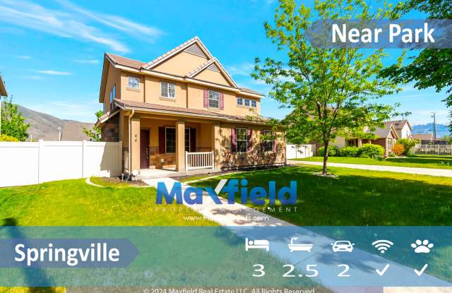 Springville 3BD 2.5 BA 2 GAR - Storage Shed and Fenced Yard - 44 North 1100 West, Springville, UT 84663