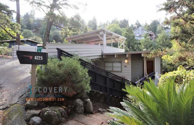 Piedmont Pines Mid-Century 3 Bedroom Home with Forest Views - 6225 Elderberry Drive, Oakland, CA 94611