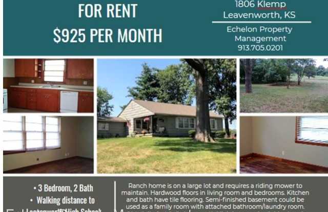 1806 Klemp St - 1806 Klemp Street, Leavenworth, KS 66048