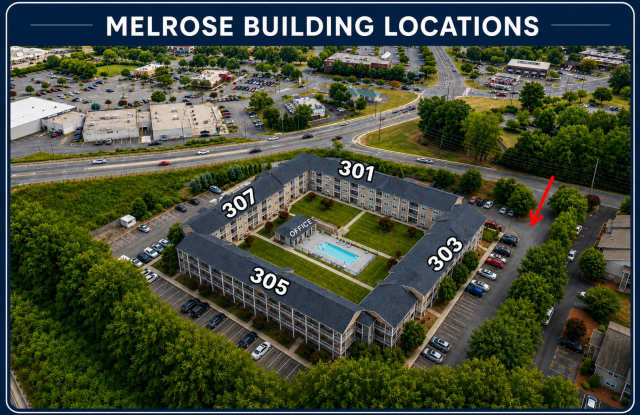 Melrose Apartments, Concord NC - 2 Bedroom 2 Bathroom Apartment, 1245.00 Gallery 4