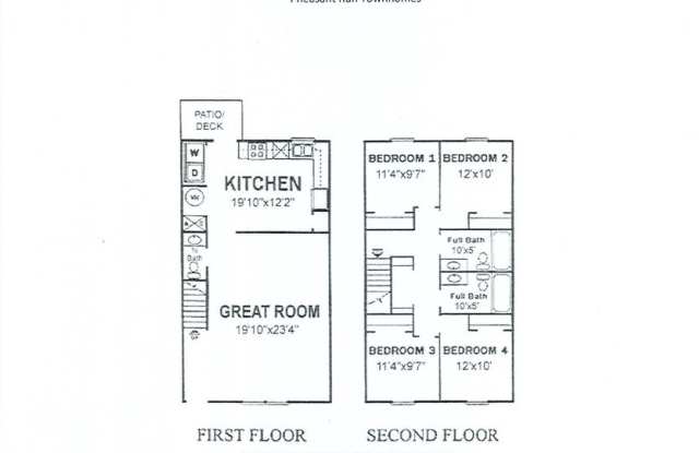 4 Bedroom 2.5 Bath Townhouse Gallery 3