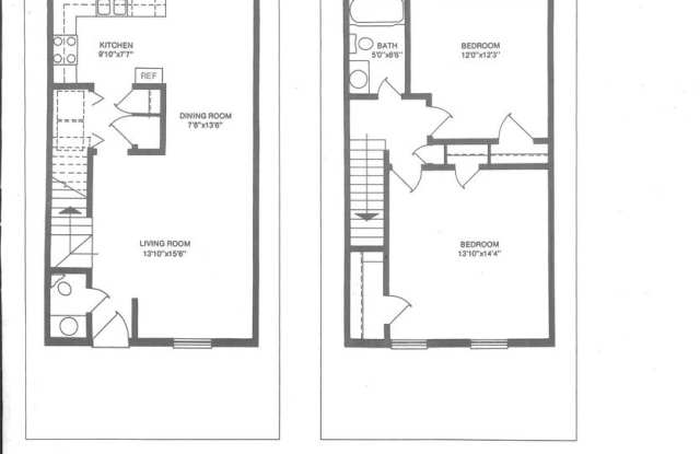 2 Bedroom, 1.5 Bath Townhouse Gallery 2