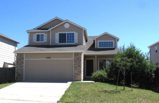 BEAUTIFUL TWO STORY 5 BDRM 3 BATH HOUSE WITH 2 CAR GARAGE - 5089 Chaise Drive, Colorado Springs, CO 80923