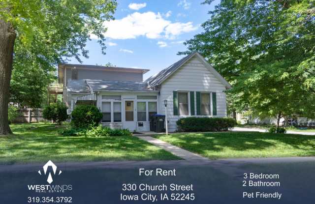 $2,100 | 3 Bedroom, 2 Bathroom House | Pet Friendly* | Available for August 1st, 2026 Move In! - 330 Church Street, Iowa City, IA 52245