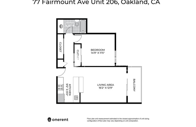 77 Fairmount Ave Unit 206 - 77 Fairmount Ave, Oakland, CA 94611