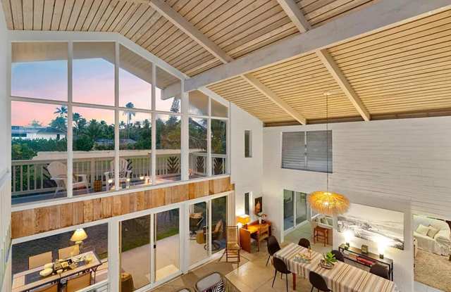 Amazing Fully Furnished Single-Family Two-Story Home Just One House from Kailua Beach – 6 Bedrooms, 4 Bathrooms with Ocean Views from Covered Lanai photos photos
