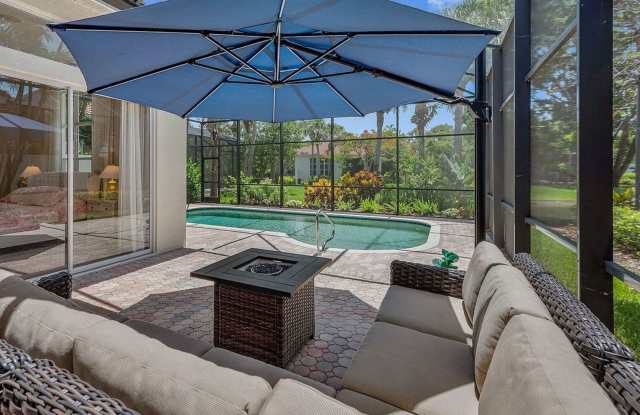 ** Luxury Furnished 2 bedrooms plus a den with Queen Bed\2 bath Private Pool Home in Fiddler’s Creek ** Available Annually or Seasonally | 2 Bedrooms + Den | 2 Bathrooms | Private Pool | 2-Car Garage ** Gallery 1