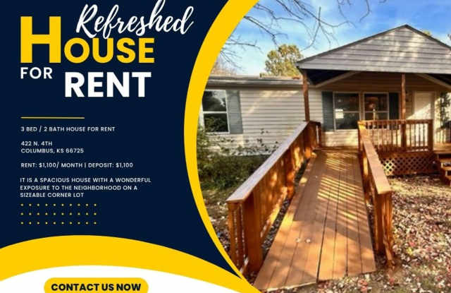 Coming Soon - 422 N 4th, Columbus KS - 422 North 4th Avenue, Columbus, KS 66725