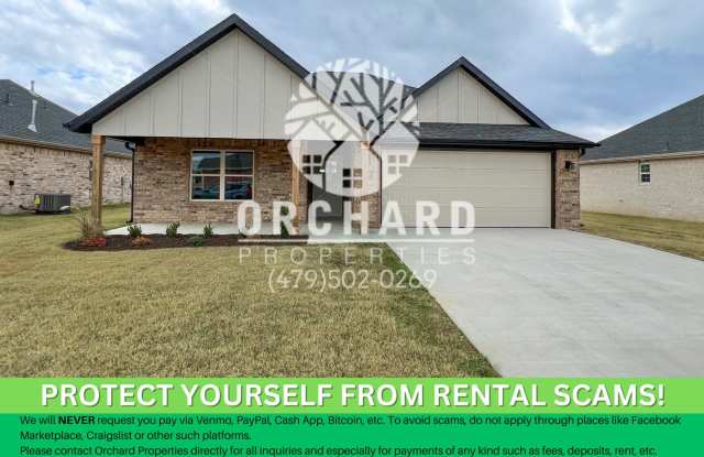 Tontitown-Single-Family Home- Open Concept Briarwood Plan- 6 Month Lease Gallery 1