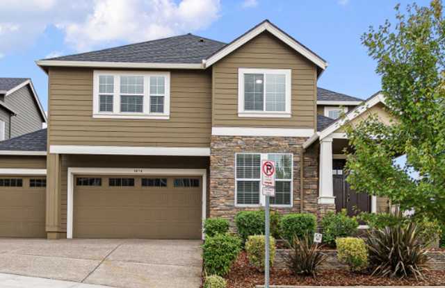 Gorgeous 5 Bedroom 3.5 Bath Corner Single Family In Home in Arbor Heights Community- *Highly Desirable* North Bethany Area *HOA Club House* Pool*  High Speed Internet Included! - 5674 Northwest Primino Avenue, Bethany, OR 97229