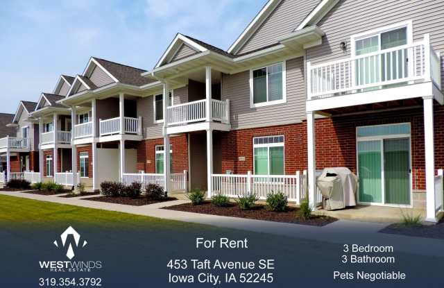 $2,000 | 3 Bedroom, 3 Bathroom Townhome | Sublease | Pet Friendly | Available for August 1st, 2026 Move In! - 453 Taft Avenue Southeast, Iowa City, IA 52245 $2,000 | 3 Bedroom, 3 Bathroom Townhome | Sublease | Pet Friendly | Available for August 1st, 2026 Move In! - 453 Taft Avenue Southeast, Iowa City, IA 52245
