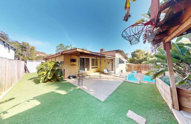 Spacious 4 Room (3 Bedrooms + Office) 2 Bath POOL HOUSE!! Right next to SDSU Gallery 4