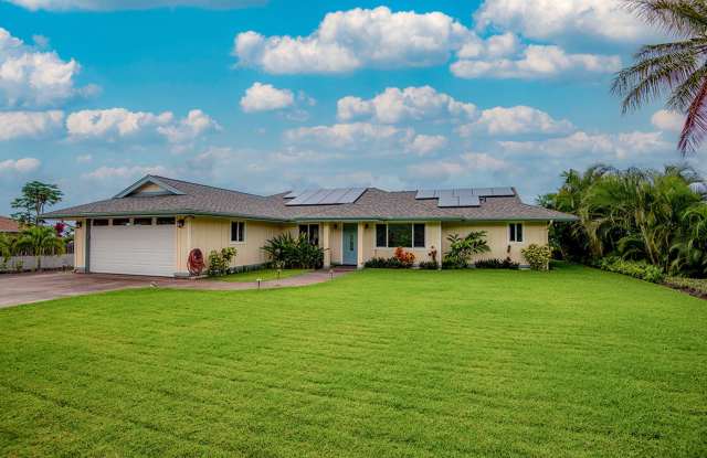 Available Now! Private 3BR/2BA Home in Desirable Wainani Estates – Panoramic Kona Coast Views, Owned Solar PV & Spacious Backyard! Gallery 4