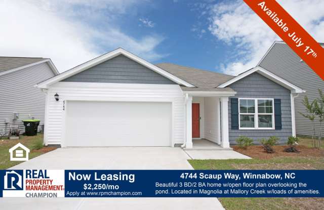 Beautiful 3 BD/2 BA Home in Magnolia at Mallory Creek - 4744 Scaup Way, Leland, NC 28479
