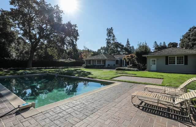 Classic Ranch home in the heart of prestigious Atherton w/ Pool - 43 Virginia Lane, Atherton, CA 94027