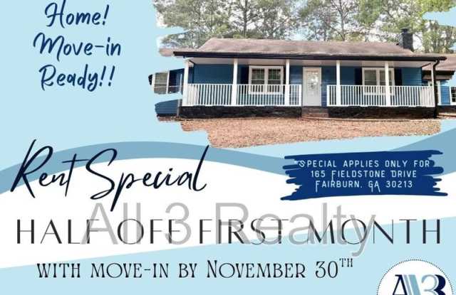 165 Fieldstone Dr - 165 Fieldstone Drive, Fairburn, GA 30213