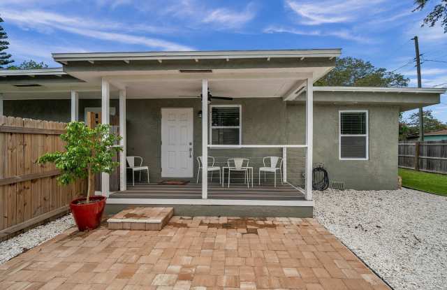 Charming Two-Bedroom Home with a Fenced Backyard- 10 minutes from Downtown St. Pete  St. Pete Beach - 1703 Newark Street South, St. Petersburg, FL 33711