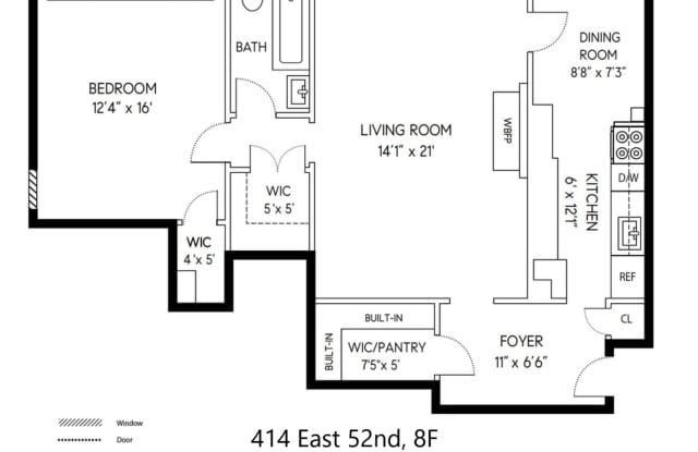 414 East 52nd Street 8F - 414 E 52nd St, New York City, NY 10022
