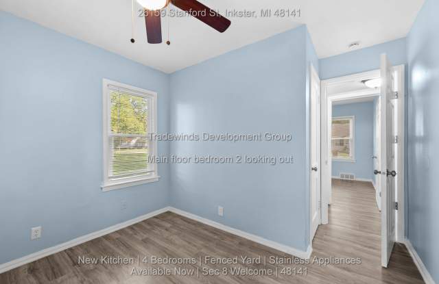 26159 Stanford St is a 4-bedroom home for rent in Inkster for $1,150/month — Section 8, VA and Housing Choice Vouchers welcome, tucked on a quiet tree-lined street near Michigan Ave in 48141. Gallery 4