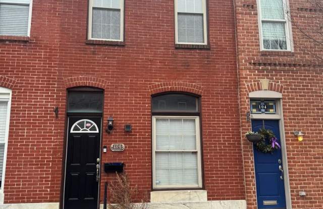 Exceptional 2bed/3ba Patterson Park Home - Large Rear Deck  Parking Pad! - 106 South Bouldin Street, Baltimore, MD 21224