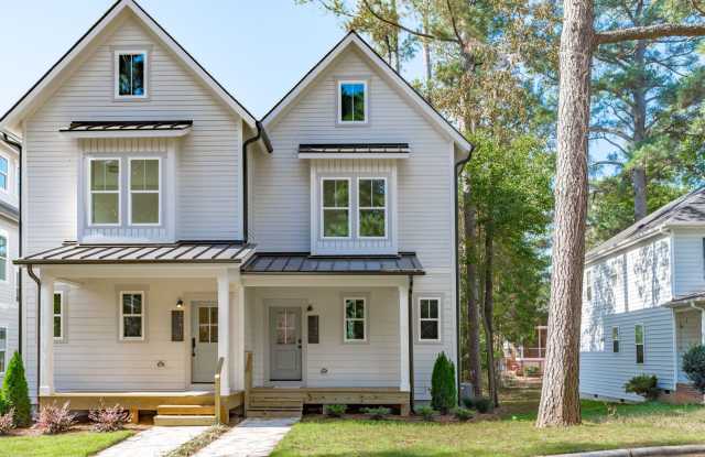 **OFFERING RENT PROMOTION FOR FIRST 6 MONTHS, REFUNDABLE APPLICATION FEES  $200 MOVE IN PROMOTION** New Construction 3BD, 3.5BA End-Unit Raleigh Townhome with a Large Upstairs Bonus Room  Full Bathroom, Fenced Yard  Deck Inside the Beltline Near Lake J photos photos