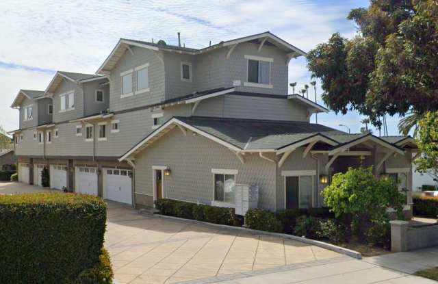 Pet friendly three-story townhouse-style corner-unit condo in downtown Ventura with sweeping sky and island views and tons of natural light. photos photos
