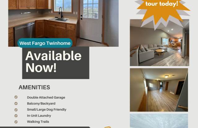 3 Bedroom, 2 Bathroom Home in West Fargo - $1895 - 1038 38 1/2 Avenue West, West Fargo, ND 58078