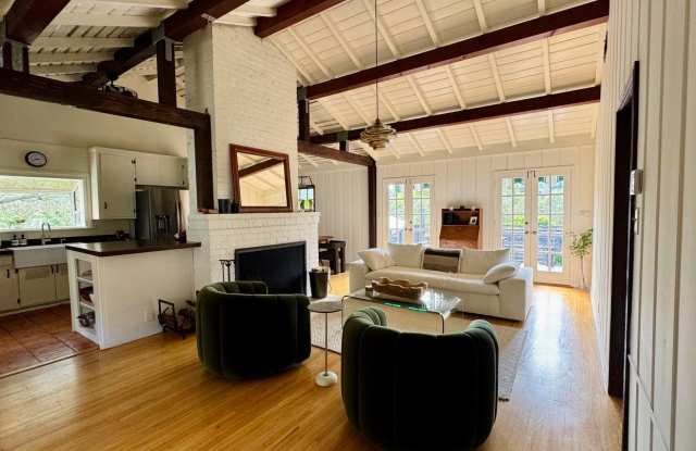 Gated Lauren Canyon Farmhouse Retreat with Saltwater Pool, Spa Deck & Canyon Views! photos photos