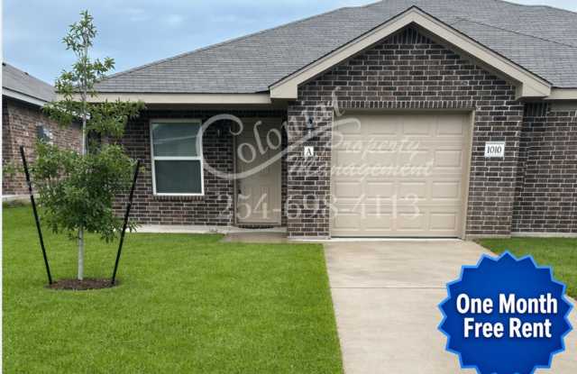 AVAILABLE NOW; APPLY ON OUR WEBSITE TODAY!!!- MONTH FREE - 1010 Zora Drive, Temple, TX 76504