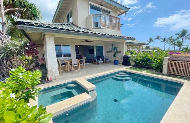 Front Row in KAI MALU, WAILEA, LUXURY 3bed/2.5bath Townhome with Unobstructed Panoramic Ocean Views, exquisitely Furnished -Private Pool and Jacuzzi - Seasonal Rental 5/1/2026 - 12/20/2026 photos photos