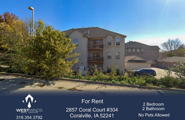 $1,325 | 2 Bedroom, 2 Bathroom Condo | No Pets* | Available for August 1st, 2025 Move In! - 2857 Coral Court, Coralville, IA 52241