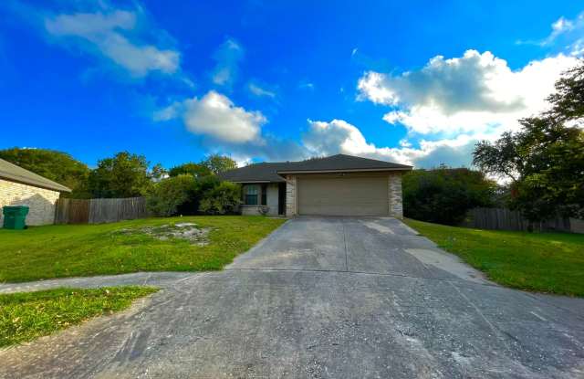 CUTE 3 BEDROOM HOME ON CUL-DE-SAC WITH LARGE BACK YARD*FRESH INTERIOR PAINT*2 CAR GARAGE*FIREPLACE IN LIVING*GARDEN TUB W/ SEPARATE SHOWER*2 EATING AREAS*SPLIT MASTER BEDROOM*EASY ACCESS TO RANDOLPH AFB, FT. SAM,  FORUM SHOPPING photos photos