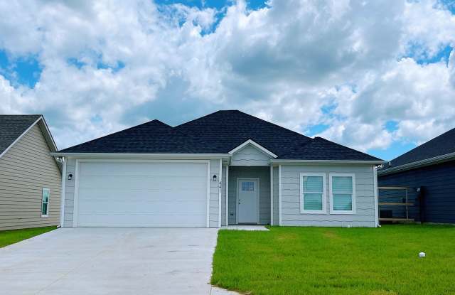 Quiet neighborhood/Open floor plan/Paved street/Gutter/Foam insulation - 441 Worth Avenue, Bryan County, OK 74701