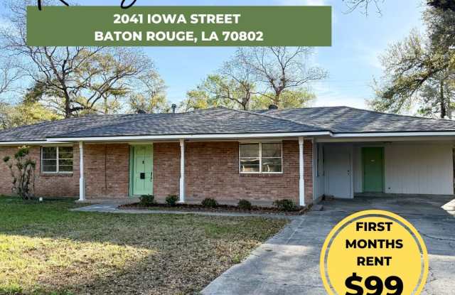 Charming 3 Bedroom 2 Bath House located in South Baton Rouge!!! - 2041 Iowa Street, Baton Rouge, LA 70802 Charming 3 Bedroom 2 Bath House located in South Baton Rouge!!! - 2041 Iowa Street, Baton Rouge, LA 70802