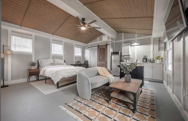 Tiny home high ceilings, pet friendly, fenced in backyard, wi-fi, elect, water, cable included. - 213 West Frierson Avenue, Tampa, FL 33603