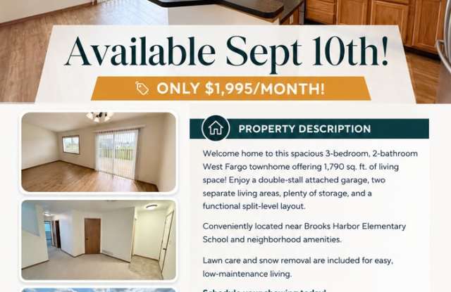 Spacious 3-Bedroom Townhome in West Fargo photos photos Spacious 3-Bedroom Townhome in West Fargo photos photos