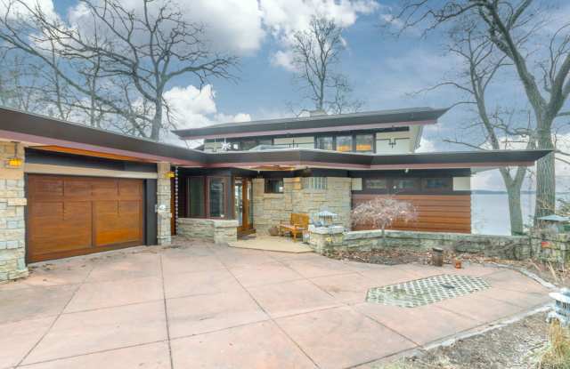 Lake Mendota Dream Home in Desirable Spring Harbor. Stunning Views, Direct Lake Access, and Frank Lloyd Wright-Inspired Design. Fully Furnished. - 5030 Lake Mendota Drive, Madison, WI 53705