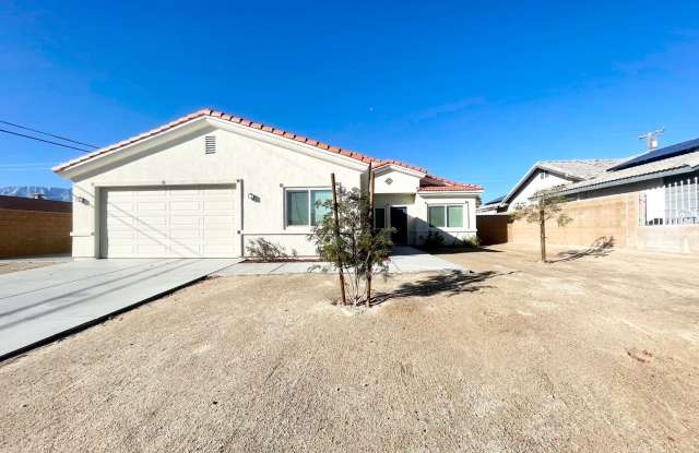 AVAILABLE NOW! BEAUTIFUL 4 Bedroom / 2 Bathroom Solar Panel New Build Home In Desert Hot Springs - 13259 Ramona Drive, Desert Hot Springs, CA 92240