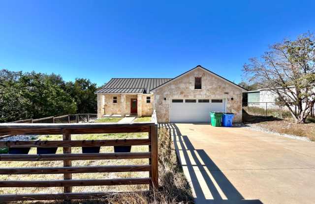 Modern Custom Home with Luxury Finishes  No Rear Neighbors! - 2406 Newton Drive, Lago Vista, TX 78645