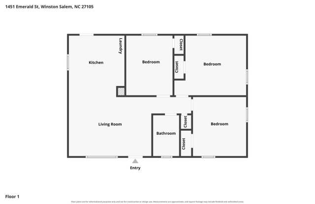 1451 Emerald St-3BR/1BA Remodeled Home! Gallery 3