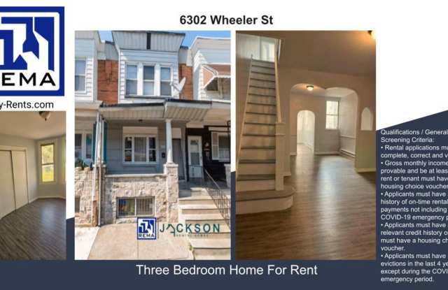 6302 Wheeler St., 3 bedrooms, 1 bathroom House for $1,475/ Month Gallery 1