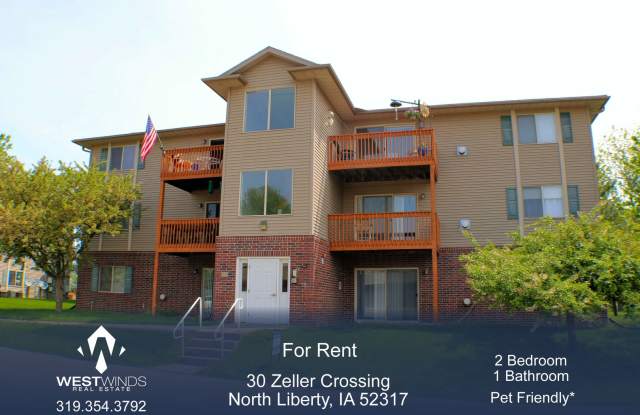 $1,150 | 2 Bedroom, 1 Bathroom 3rd Floor Condo | Pet Friendly* | Available for May 1st, 2026 Move In!* - 30 Zeller Crossing, North Liberty, IA 52317