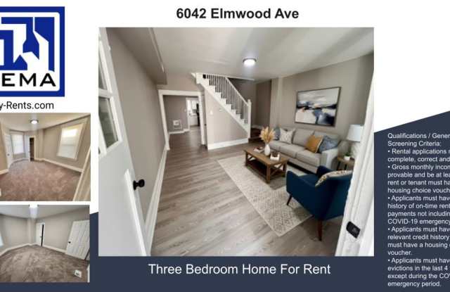 Updated Philadelphia Rowhome Featuring a New Kitchen and Durable Vinyl Flooring - 6042 Elmwood Avenue, Philadelphia, PA 19142